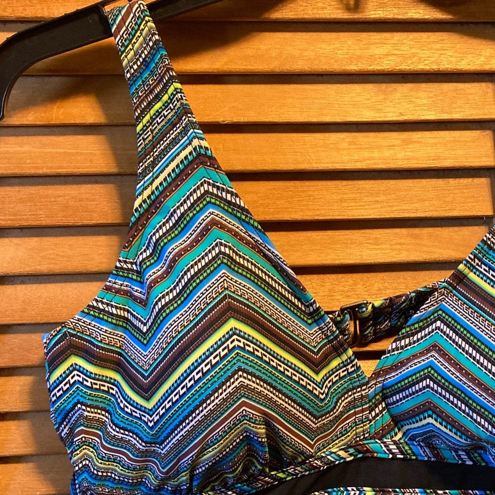 Tropiculture Colorful Aztec Designs Swimsuit - image 5